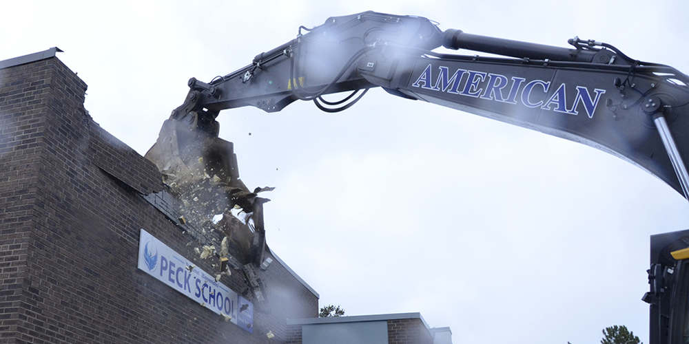 Demolition Of Peck School Building Begins | Holyoke STEM Academy