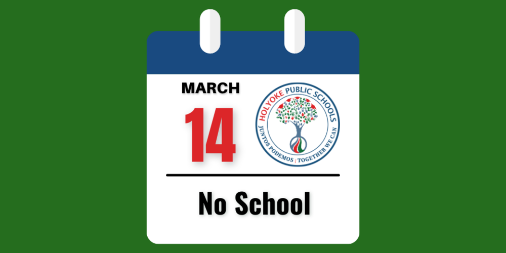 Calendar page for March 14 saying "No School"