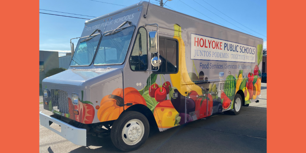 A food truck with Holyoke Public Schools signage