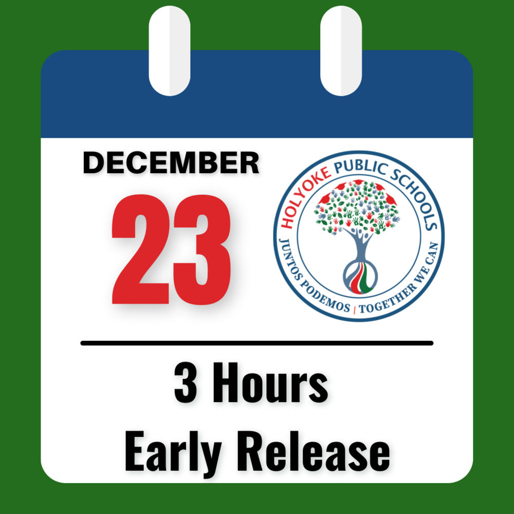 Calendar page says December 23 with 3 Hours Early Release