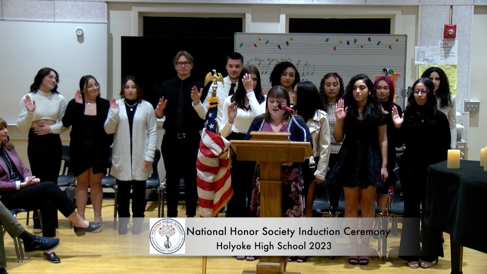 Inductees take the pledge
