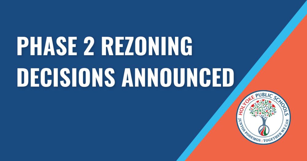 Graphic with the words Phase 2 Rezoning Decisions Announced 