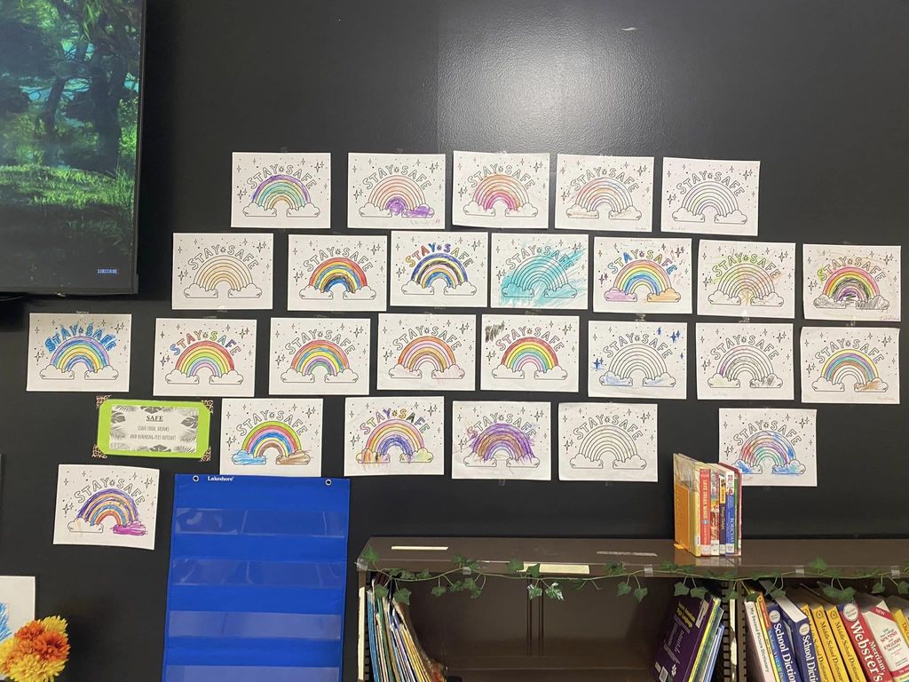 Pictures of student artwork
