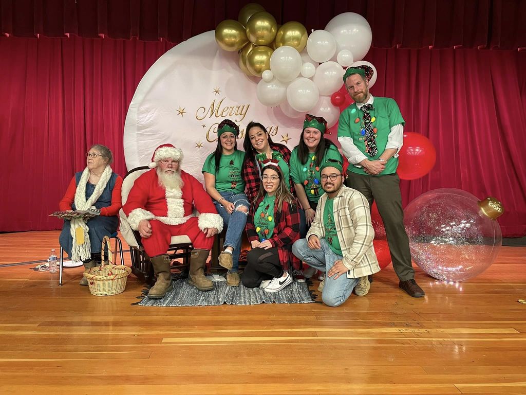 Family and educators at McMahon School Holiday Celebration