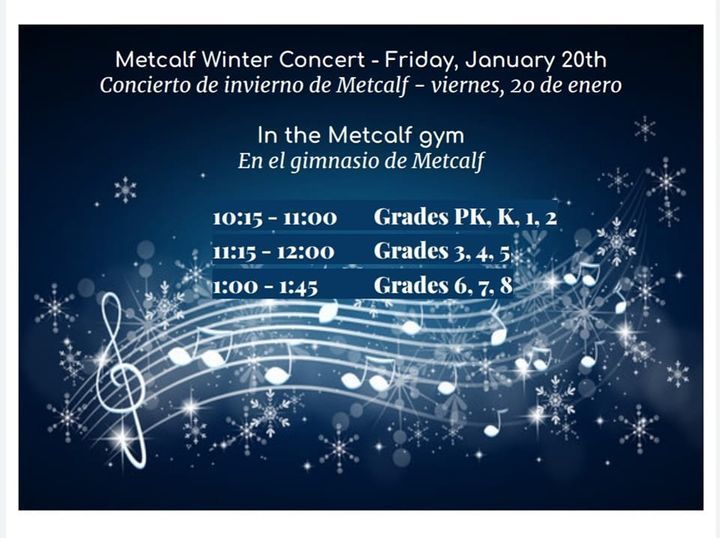 Metcalf Winter Concert.
