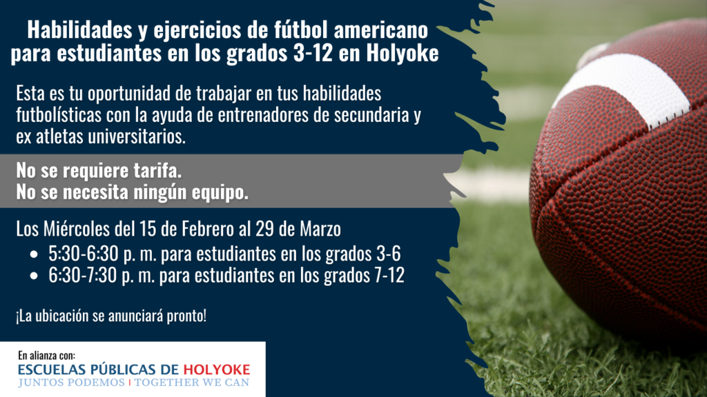 Holyoke Football Skills and Drills for students in grades K-12